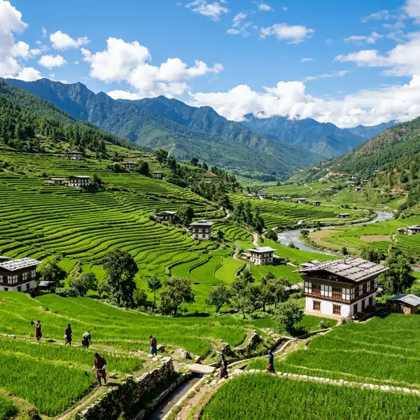 นาข้าวขั้นบันไดปูนาคา